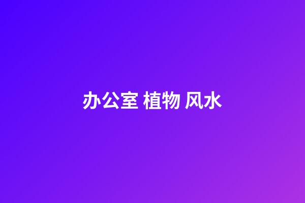 办公室 植物 风水